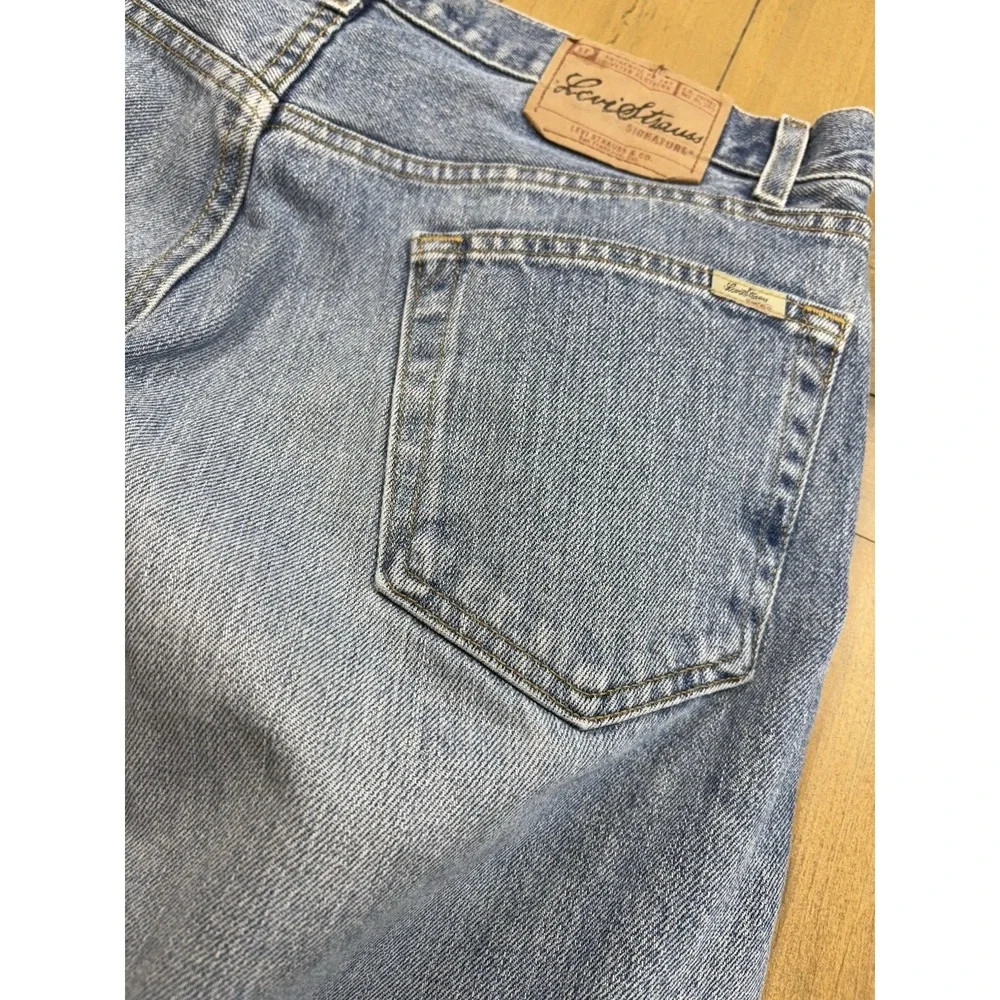 Levi's Signature Regular Fit Mens Jeans Medium Wash‎ 36x32 Zip Dadcore Classic